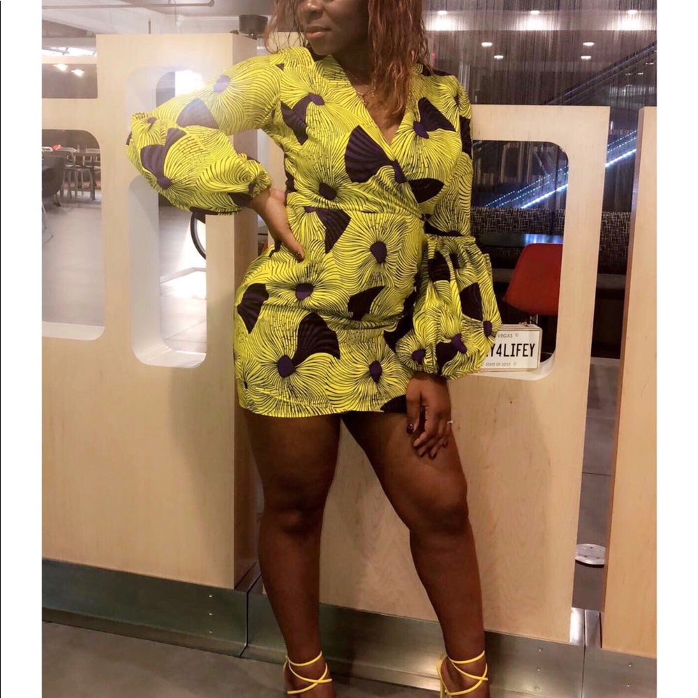 African print dress